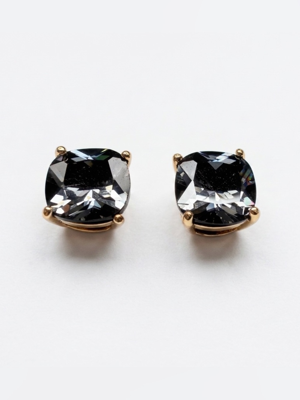 Kate Spade Grey Cushion Cut Earrings
